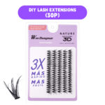 Factory direct supply 5-row 3D simulation natural hot-melt cluster lashes 10p 20p 30p 40p, comic-style lashes in multiple lengths - 3D-20P