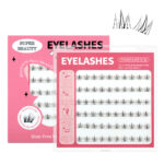 Cross-border Barbie mixed no-glue false eyelashes, European and American thick, large capacity, segmented comic simulation lazy eyelashes - 6 rows + Little Wildcat (glue type)