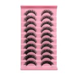 Large Volume One‑Strip Fox‑Eye False Eyelashes, Black Band Dense Curly Pair Lashes, Factory Wholesale - MAA022-03 HL10-03