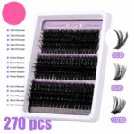 Source factory DIY cluster false eyelash set 80D100D Shein same style 14 rows false eyelashes DIY Lashes - BTZK-60D+80D+100D