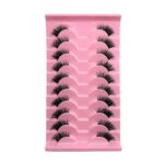 Large Volume One‑Strip Fox‑Eye False Eyelashes, Black Band Dense Curly Pair Lashes, Factory Wholesale - MAA021-01 BY01