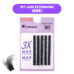 Factory direct supply 5-row 3D simulation natural hot-melt cluster lashes 10p 20p 30p 40p, comic-style lashes in multiple lengths - 3D-50D