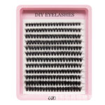 Hot-selling Amazon cross-border EU/US fake eyelash set 30D 40D 50D 60D 80D single-cluster 3D hot-melt flower lashes - 60D