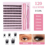 Cross-border DIY false eyelashes hot melt cluster single-cluster self-lash extension wholesale foreign trade segmented eyelashes Europe and America - T50