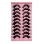 Large Volume One‑Strip Fox‑Eye False Eyelashes, Black Band Dense Curly Pair Lashes, Factory Wholesale - MAA022-04 HL10-04