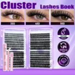 False eyelash set cross-border trade eyelash book D-curve Amazon segmented self-lash extension kit - N-JMSS