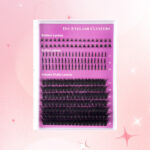 Cross-border segmented eyelash kit, European and American thick false eyelashes, 3D DIY hot-melt cluster lash extension FD set - 8JT-Single box