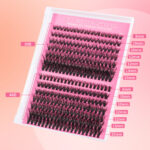 Cross-border new DIY single cluster lashes 30/40/50D European and American false eyelashes with eyelash curler set factory wholesale - 14-row large capacity 30p+40p