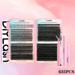 Cross-border European and American foreign trade false eyelash set, large capacity eyelash book mixed style, quality lashes - A02 Eyelash Book Set