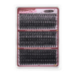300 clusters large capacity 80D100D120D dense European and American fluffy segmented hot melt lash cluster - 30/40/50P single box
