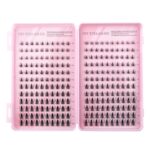 European and American cross-border eyelash book DIY segmented D-curl false eyelashes simulation hot melt cluster lashes self-lash extension kit - JMS-240 cluster 24 rows autumn maple leaf eyelash book (cross-border image package, private message customer service)