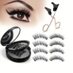 Cross-border foreign trade Amazon temu magnetic false eyelash kit segmented glue-free factory supply convenient foreign trade style - 24p+k8.