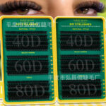 European and American cross-border hot-selling false eyelash set 30D-100D Amazon bestseller hot melt cluster lashes segmented self-application - 40D60D80D