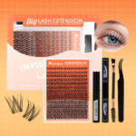 Cross-border bestseller, thick and large-capacity D-curve single-cluster false eyelashes 8-18mm, DIY segmented self-application eyelashes, European and American style - XQ2