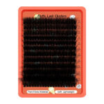 300 clusters large capacity 80D100D120D dense European and American fluffy segmented hot melt lash cluster - 80P orange tray (simulated fur material)