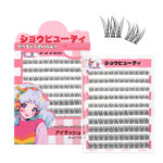 Cross-border Barbie mixed no-glue false eyelashes, European and American thick, large capacity, segmented comic simulation lazy eyelashes - No-glue 10 rows Triple Fish (Japanese and Korean style #)