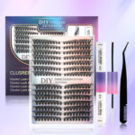 DIY Sectional False Lashes 12 Rows Large Capacity Set False Lashes 30D40D Combination Hot Melt Lash Set - B2