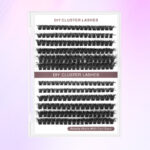 Pingdu Factory New Cross-border False Eyelashes DIY Single Cluster Fluffy Thick Curled欧美 Hot Melt Flower Lashes 60P - Single box 80D/100D fluffy