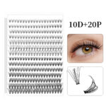 Customized export cross-border best-selling style false eyelash set 30D40D kit Diy cluster s lashe - DIY10P/20P