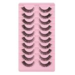 Large capacity pair of small devil internet celebrity cos comic false eyelashes, whole strip black stem, supportive, wholesale, Qingdao eye tail - DH06-04