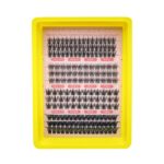 12Row DIY Cluster Lashes Private Label Custom False Lash - SET-Yellow Bowl Powder Card