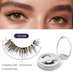 Cross-border new magnetic false eyelashes, colored lashes, glue-free magnetic lashes, natural and comfortable beginner false eyelash set - ANCY-TWO