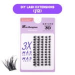 Factory direct supply 5-row 3D simulation natural hot-melt cluster lashes 10p 20p 30p 40p, comic-style lashes in multiple lengths - 3D-J12