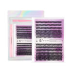 DIY Lashes Extension Kit, European and American Cross-border Eyelash Thick 30D/40D Large Capacity Set - 30/40D 12 Rows Purple Card, No Tools