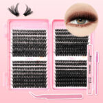 Wholesale segment false eyelashes book large capacity 6080D T50 set ресницы eyelashes cur - 60D80D eyelash book tool set