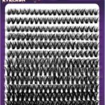 Cross-border 40D brown segment false eyelashes mixed DIY large capacity thick curly self-lash hot melt cluster manufacturer - Halloween style 14 rows 40D MIX (free original image pack)