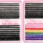 Cross-border best-selling DIY segmented false eyelash kit, Amazon hot-selling large-capacity lash book, voluminous false eyelashes - 32 Row 30D/40D/50D Colored Fur Lash Book