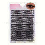 Cross-border 40D brown segment false eyelashes mixed DIY large capacity thick curly self-lash hot melt cluster manufacturer - Purple 14 rows 40D