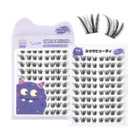 Cross-border Barbie mixed no-glue false eyelashes, European and American thick, large capacity, segmented comic simulation lazy eyelashes - No-glue 10 rows Qingshan Lake (Japanese and Korean style #)