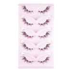 Cross-border bestseller 5 pairs slant flying fox false eyelashes natural thick curly eyelashes simulation cat eye eyelashes wholesale - SU1-003