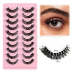 Cross-border Russian volume false eyelashes DD curl natural dense curly one-piece false eyelashes factory stable supply - DD04