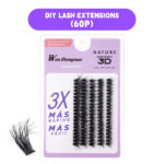 Factory direct supply 5-row 3D simulation natural hot-melt cluster lashes 10p 20p 30p 40p, comic-style lashes in multiple lengths - 3D-40P
