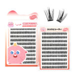 Cross-border Barbie mixed no-glue false eyelashes, European and American thick, large capacity, segmented comic simulation lazy eyelashes - No-glue 10 rows Wheat Ear (Japanese and Korean style #)