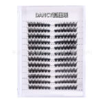 Cross-border false eyelashes export style segmented cluster thick style black band soft curly false eyelashes customizable glue-free - DANCY Fox Eye