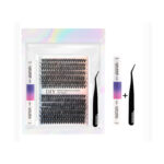 DIY Sectional False Lashes 12 Rows Large Capacity Set False Lashes 30D40D Combination Hot Melt Lash Set - Laser Bag B1