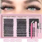跨境假睫毛大容量睫毛书D翘单簇朵毛DIY Lash Extension睫毛套装 - 2MIU